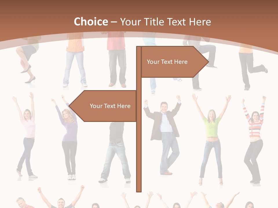 Girl Message Joyful PowerPoint Template