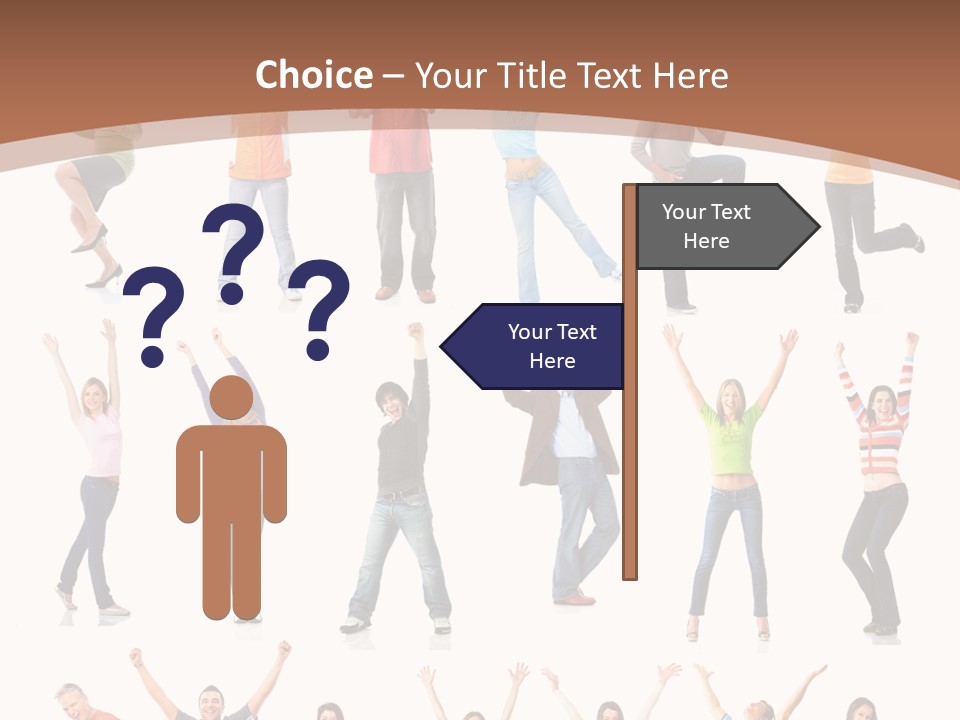 Girl Message Joyful PowerPoint Template