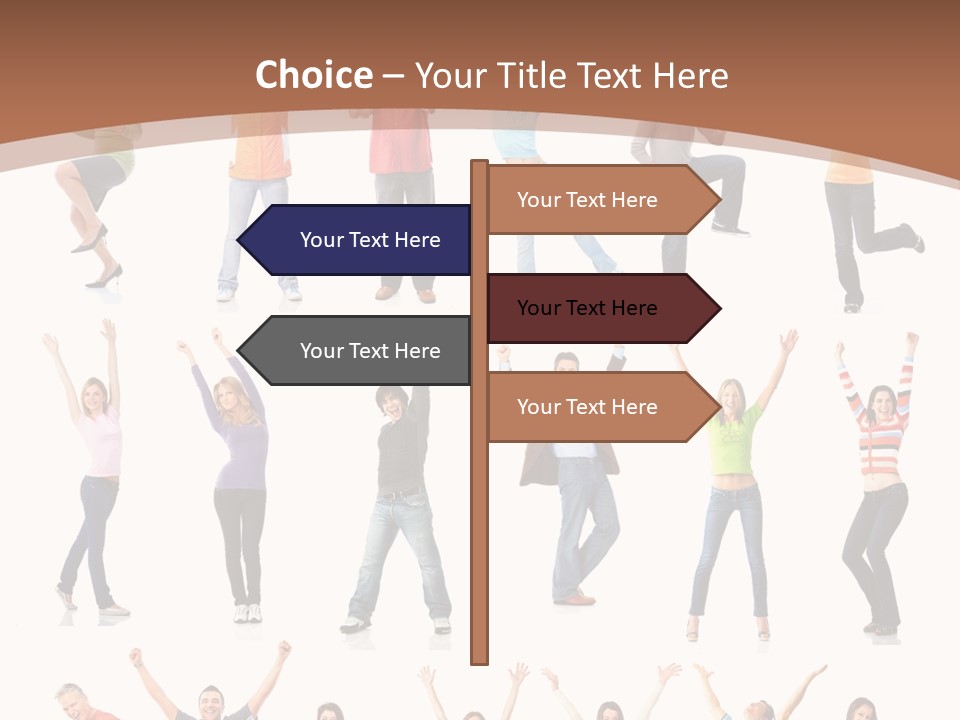 Girl Message Joyful PowerPoint Template