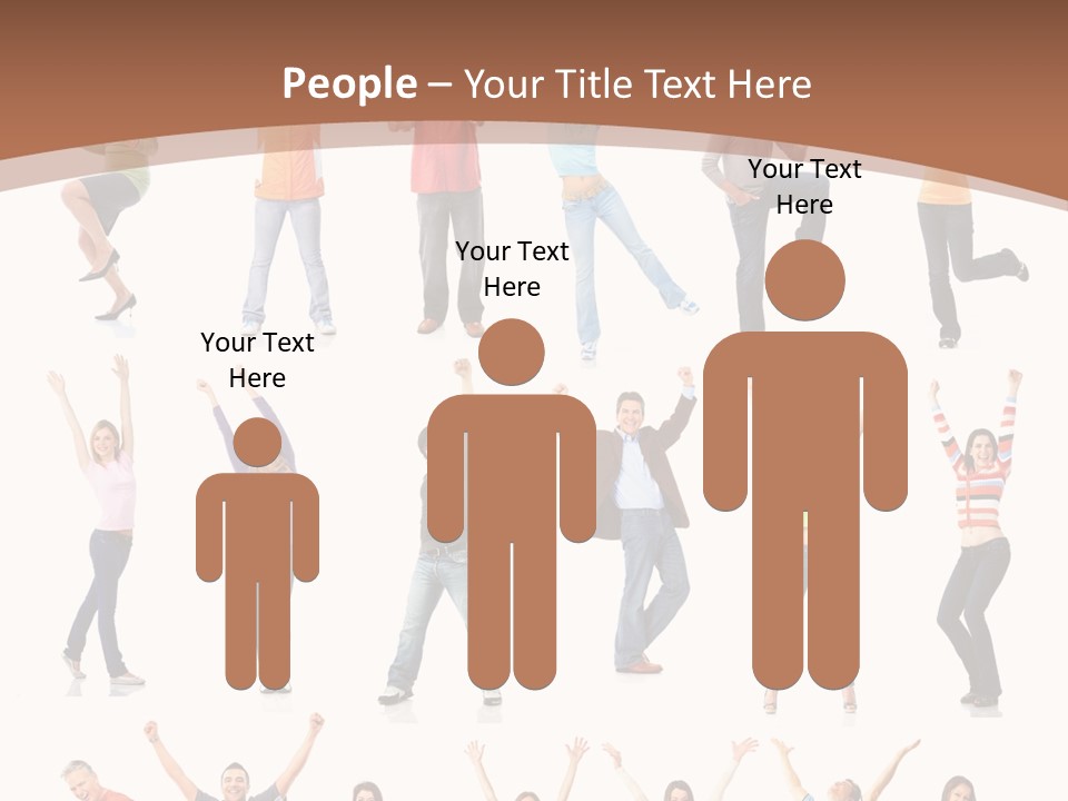 Girl Message Joyful PowerPoint Template