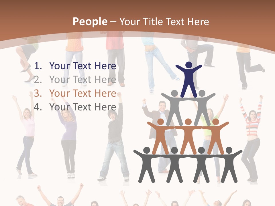 Girl Message Joyful PowerPoint Template