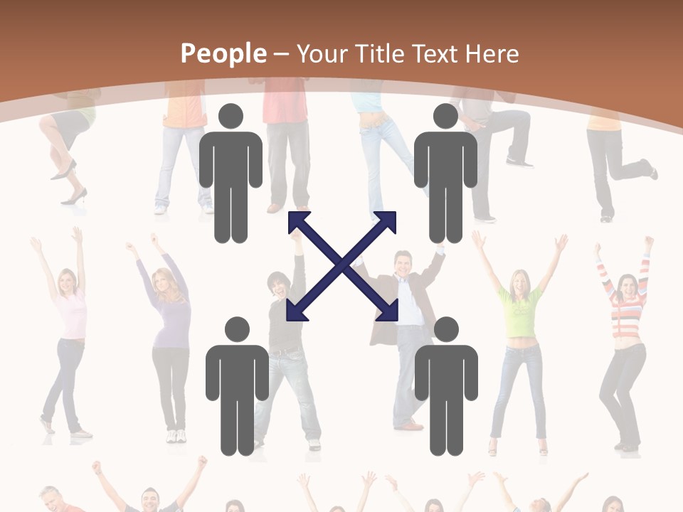 Girl Message Joyful PowerPoint Template