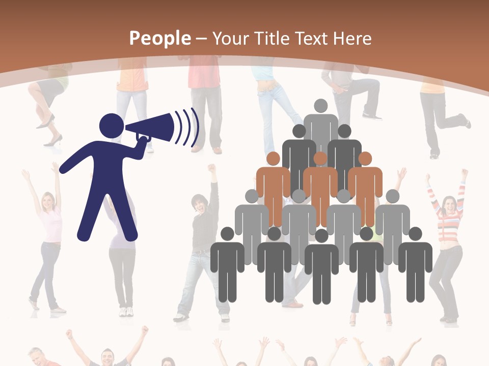 Girl Message Joyful PowerPoint Template