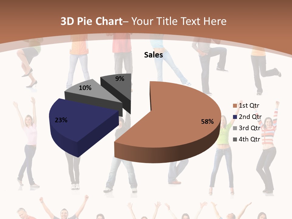 Girl Message Joyful PowerPoint Template