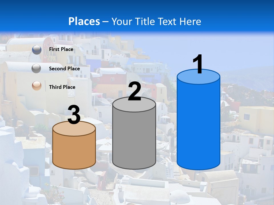 City Travel Colored PowerPoint Template