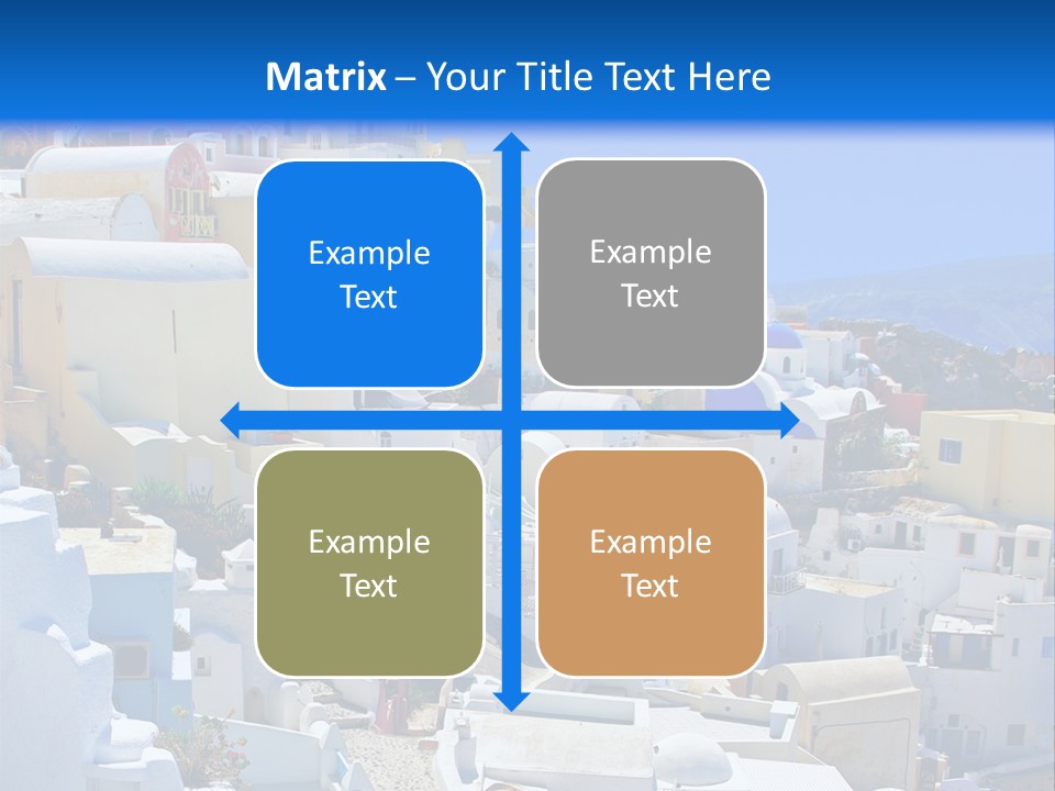 City Travel Colored PowerPoint Template