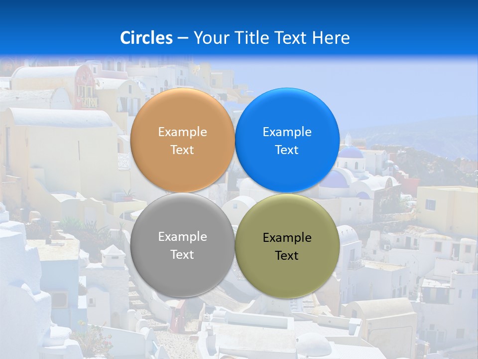 City Travel Colored PowerPoint Template