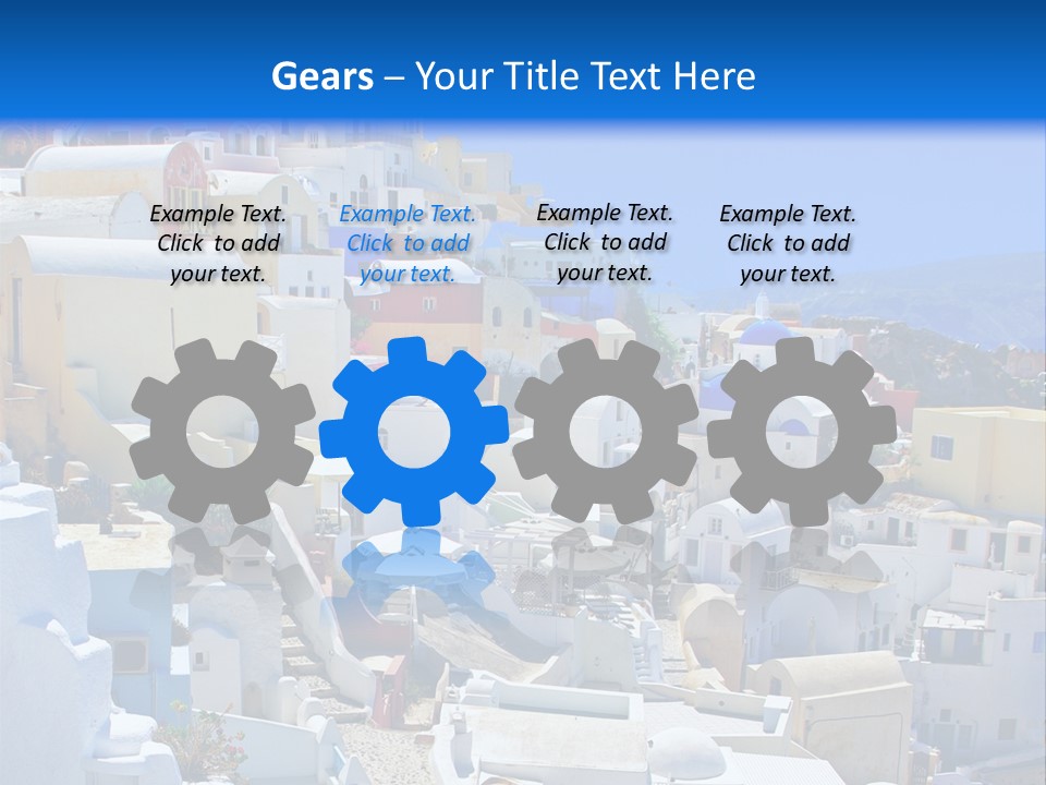 City Travel Colored PowerPoint Template