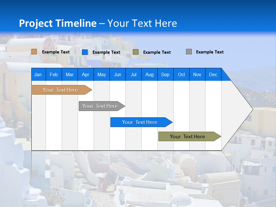 City Travel Colored PowerPoint Template