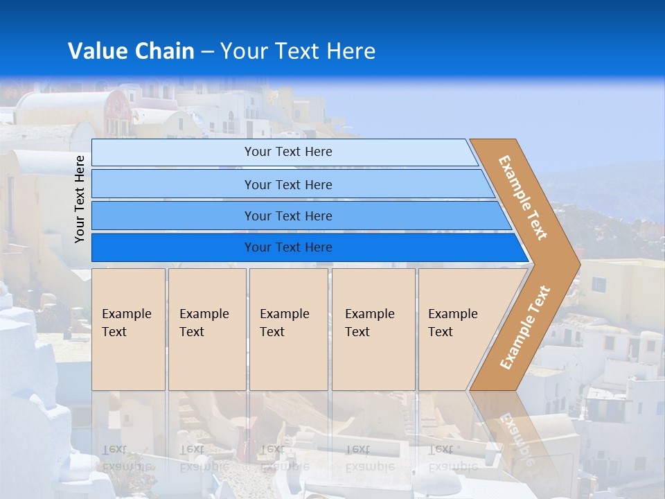 City Travel Colored PowerPoint Template