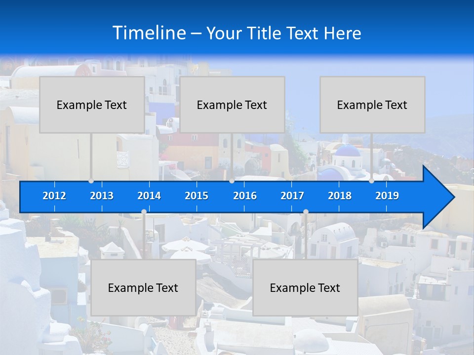 City Travel Colored PowerPoint Template