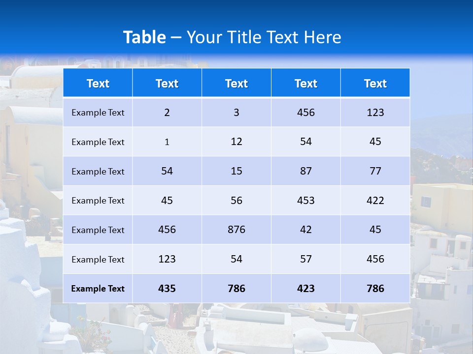 City Travel Colored PowerPoint Template