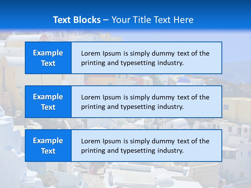 City Travel Colored PowerPoint Template