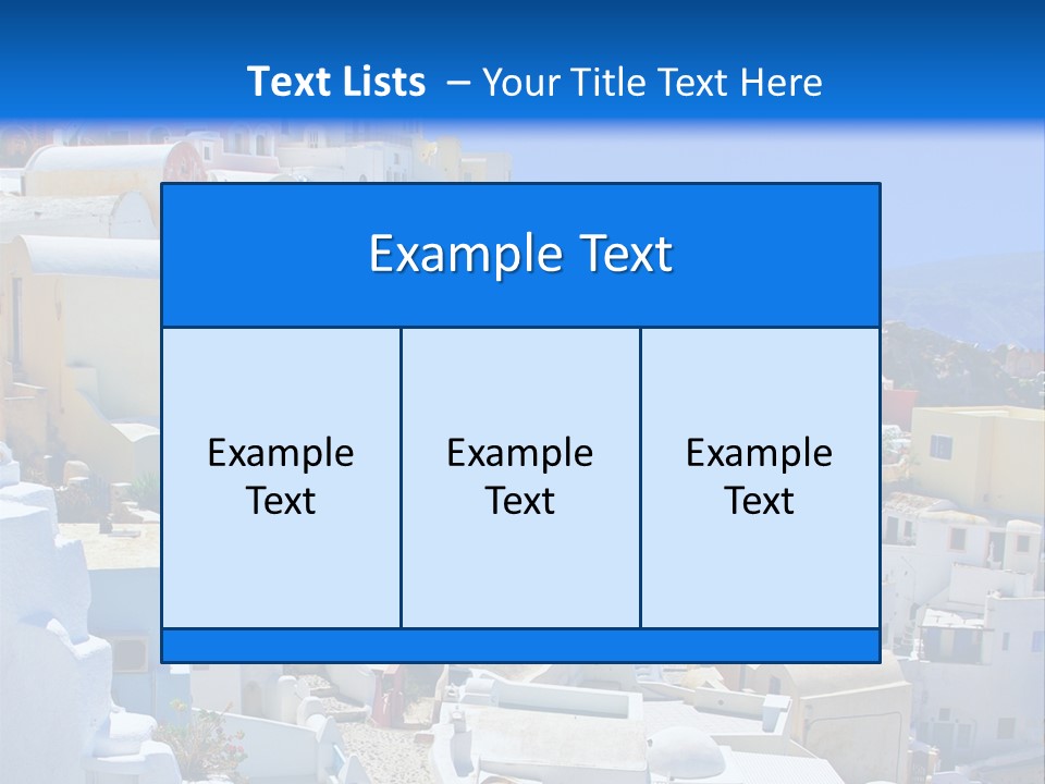 City Travel Colored PowerPoint Template