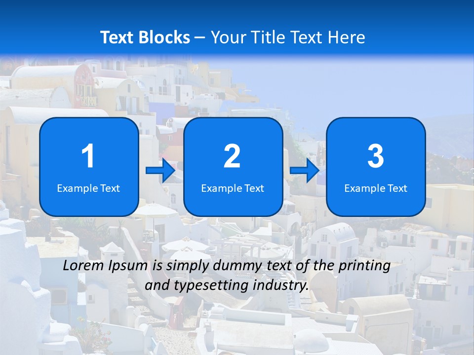 City Travel Colored PowerPoint Template