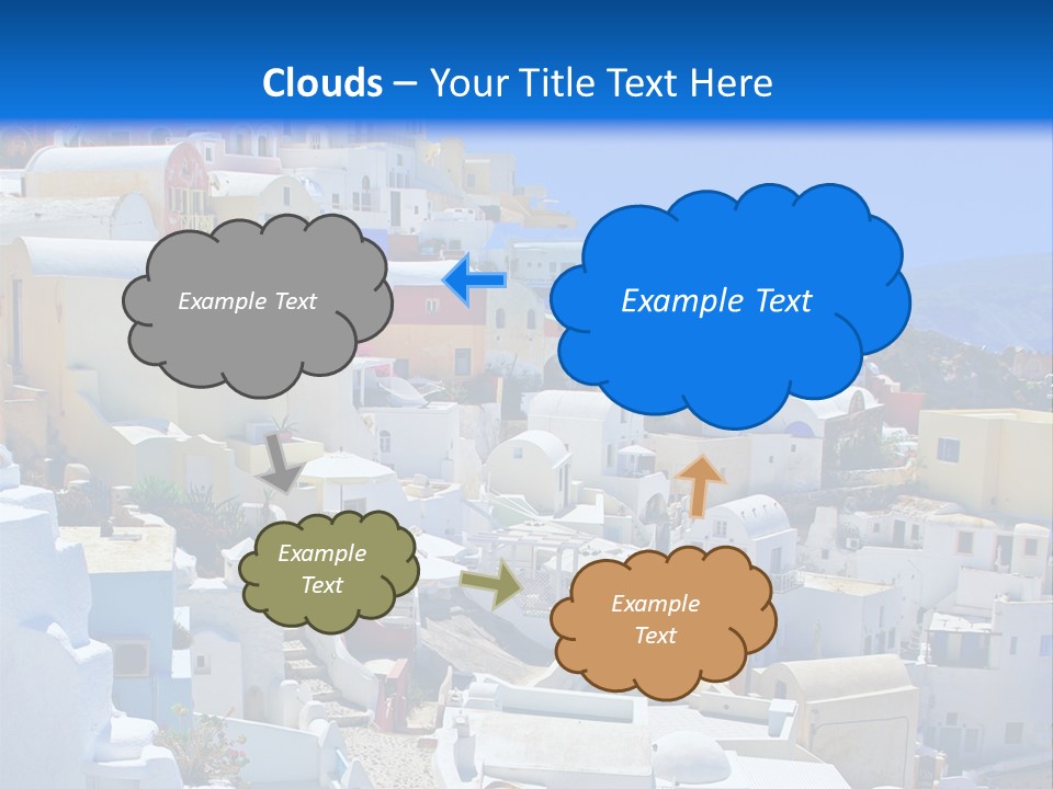 City Travel Colored PowerPoint Template