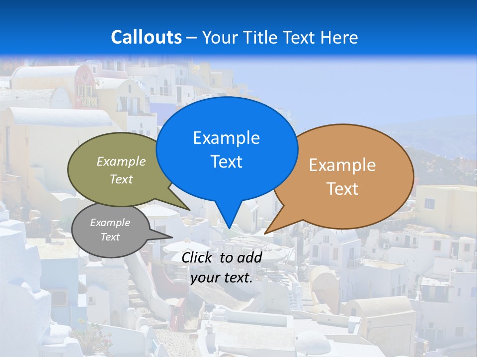 City Travel Colored PowerPoint Template