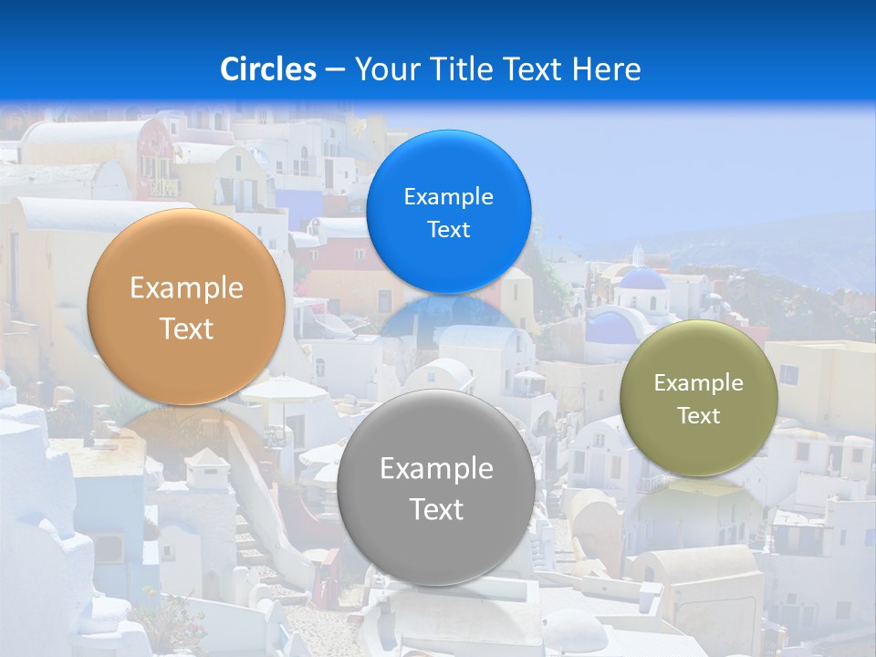 City Travel Colored PowerPoint Template