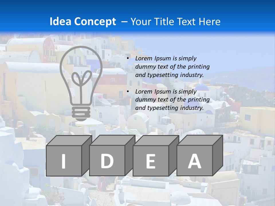 City Travel Colored PowerPoint Template