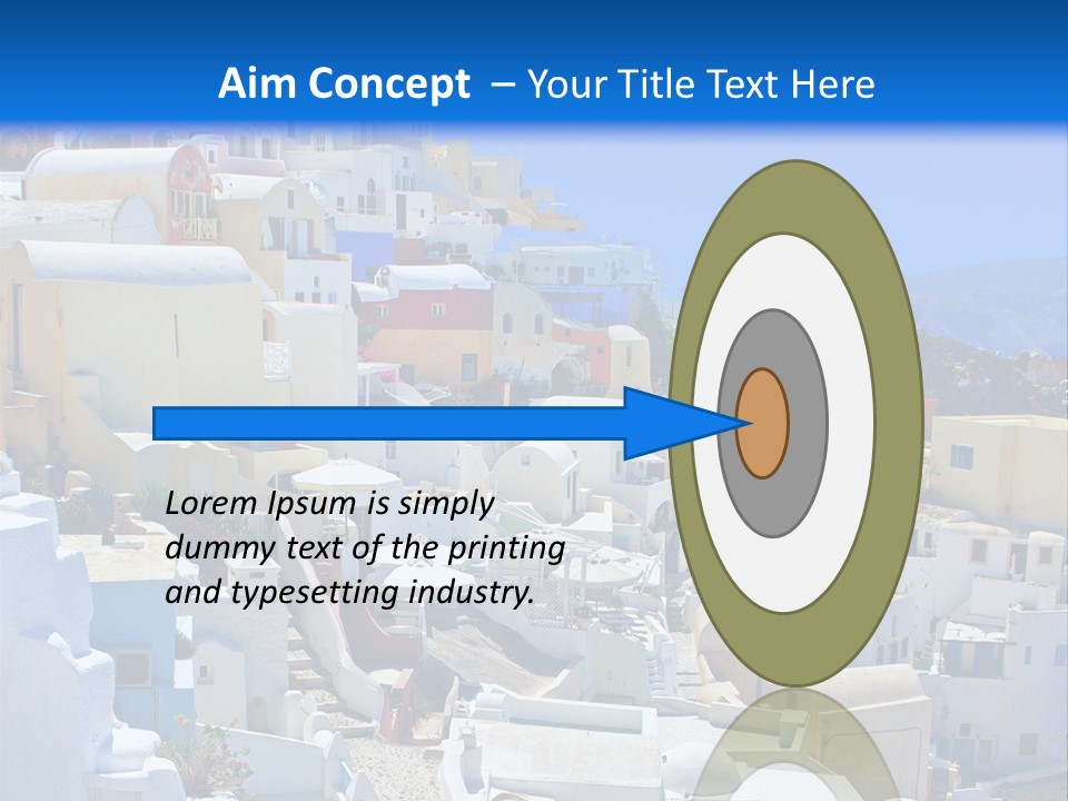 City Travel Colored PowerPoint Template