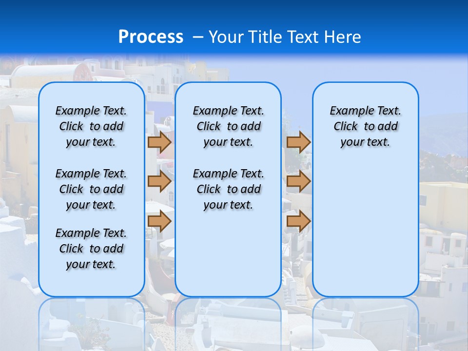 City Travel Colored PowerPoint Template