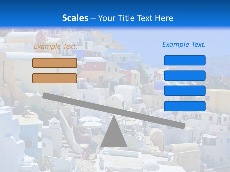 City Travel Colored PowerPoint Template
