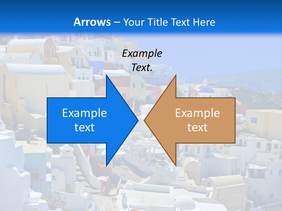 City Travel Colored PowerPoint Template