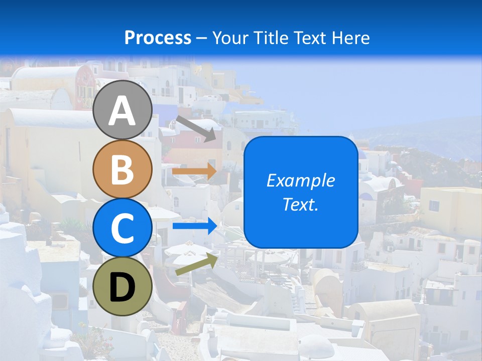 City Travel Colored PowerPoint Template