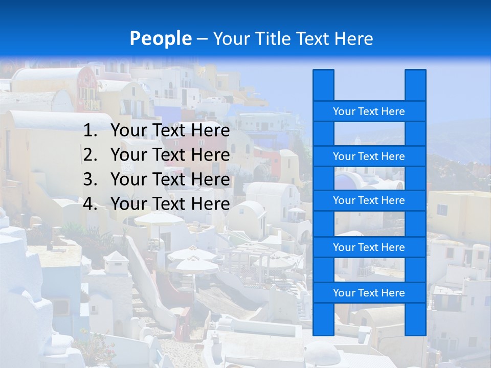 City Travel Colored PowerPoint Template