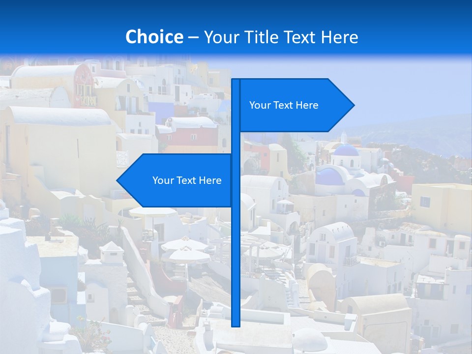 City Travel Colored PowerPoint Template