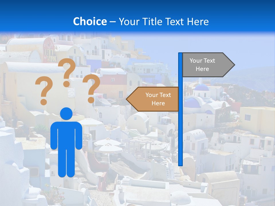 City Travel Colored PowerPoint Template