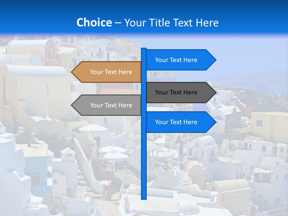 City Travel Colored PowerPoint Template