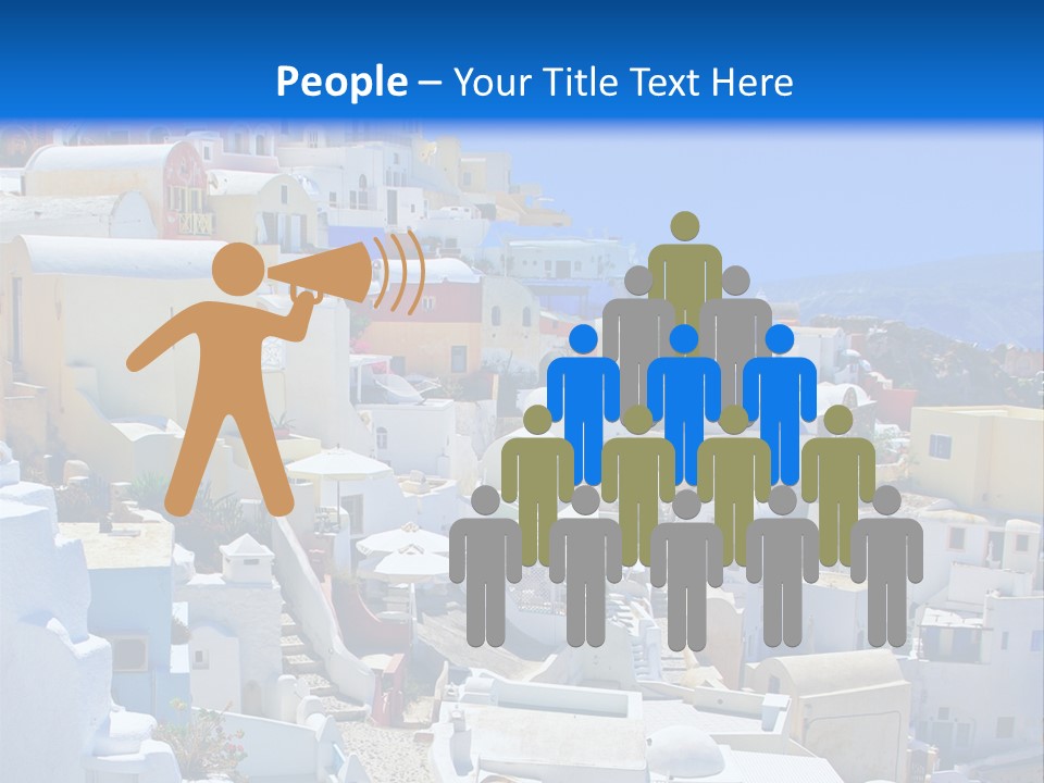 City Travel Colored PowerPoint Template