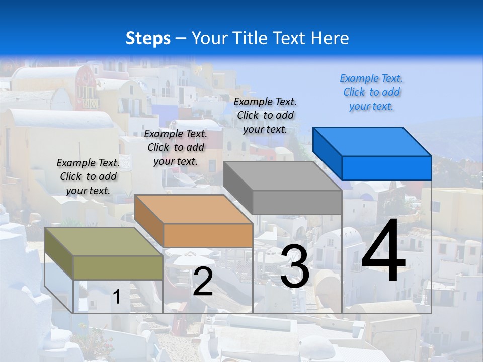 City Travel Colored PowerPoint Template