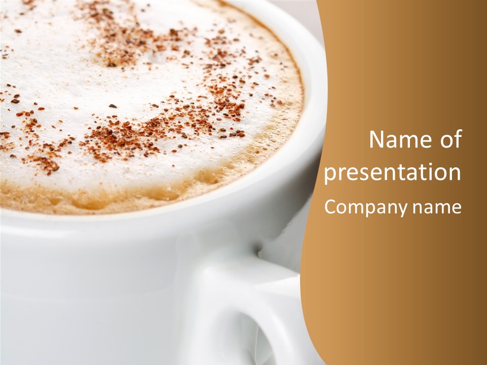 Natural Dark Aroma PowerPoint Template