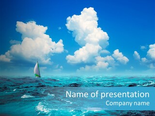 Vacation Rays Wave PowerPoint Template