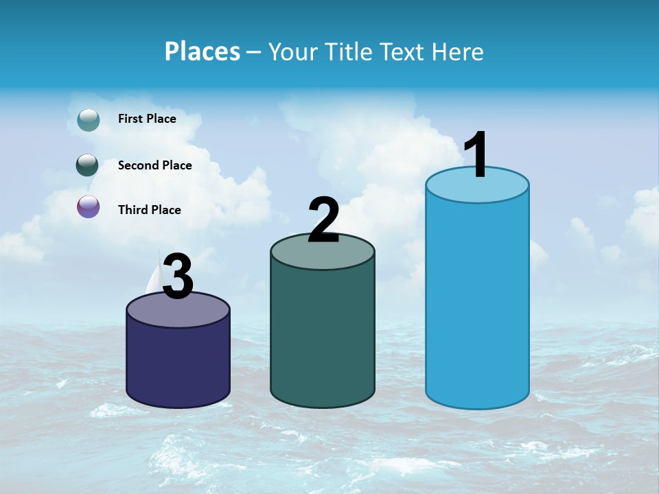 Vacation Rays Wave PowerPoint Template