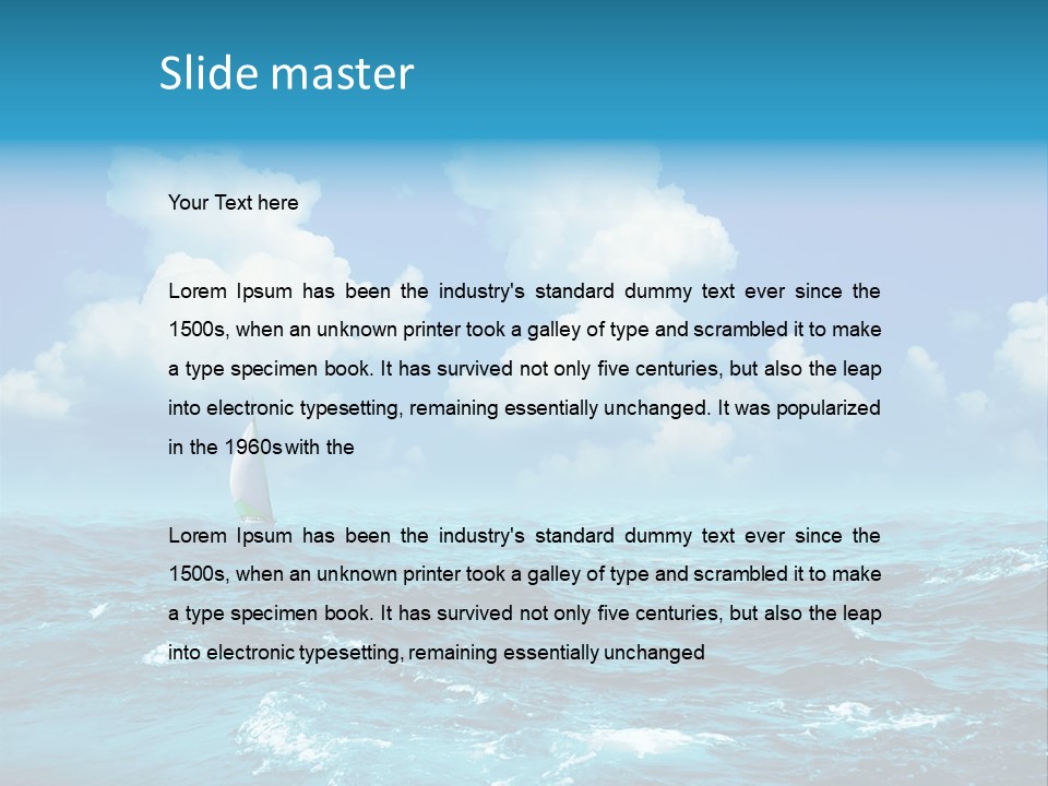 Vacation Rays Wave PowerPoint Template