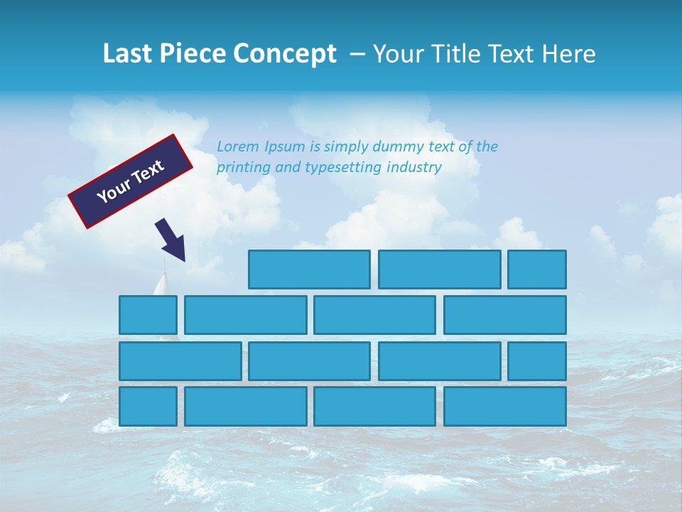 Vacation Rays Wave PowerPoint Template