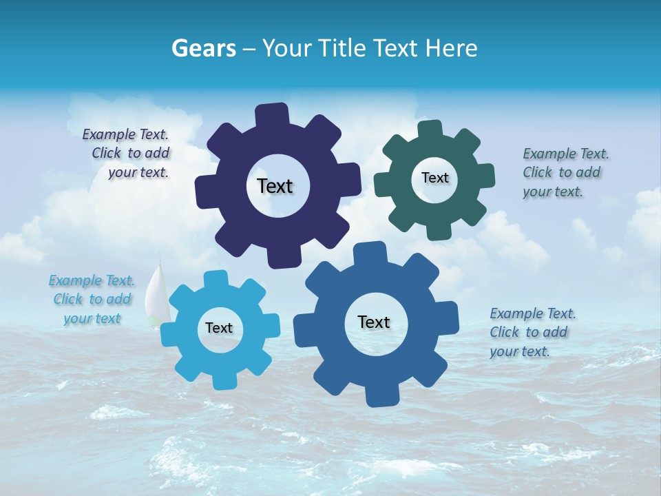 Vacation Rays Wave PowerPoint Template