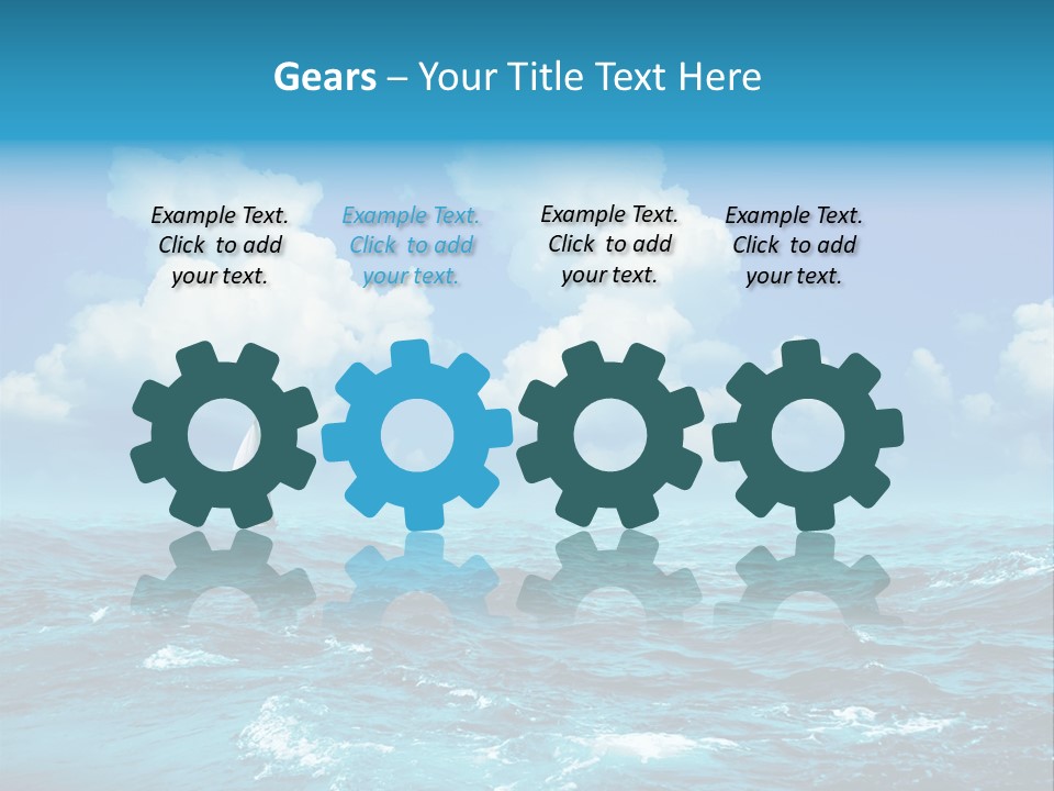 Vacation Rays Wave PowerPoint Template