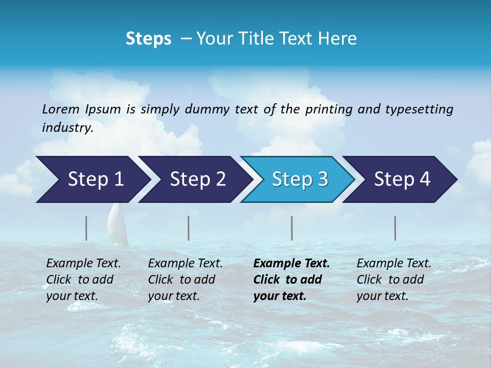 Vacation Rays Wave PowerPoint Template