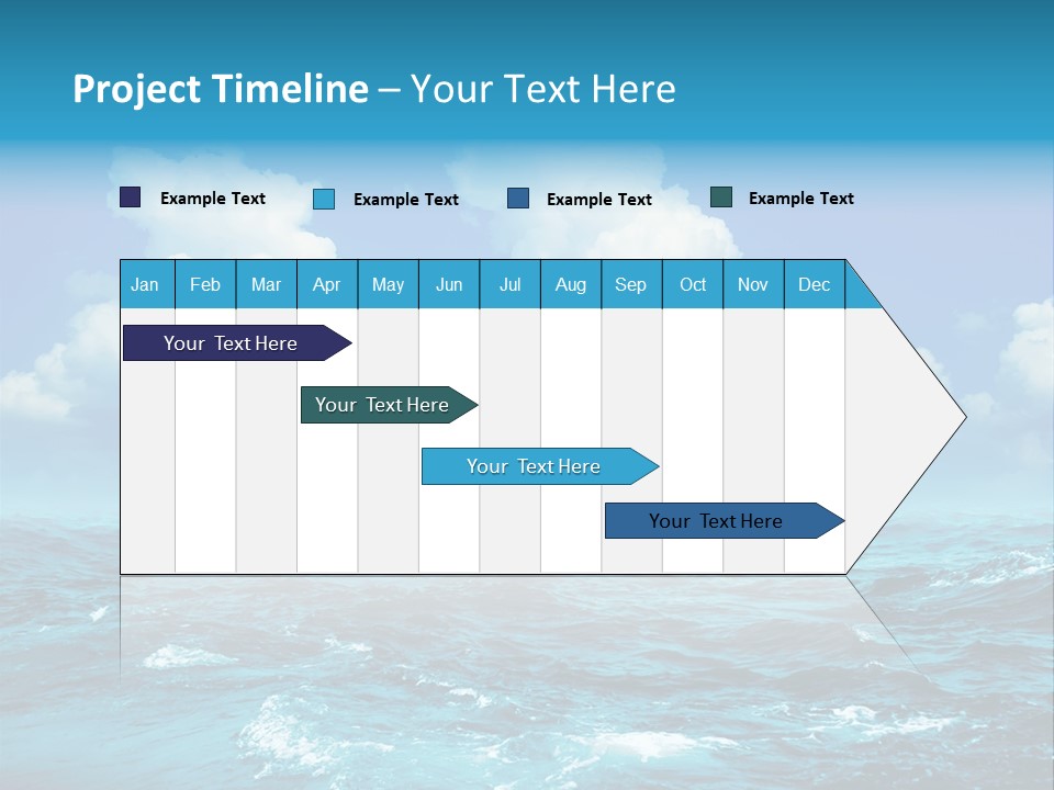 Vacation Rays Wave PowerPoint Template