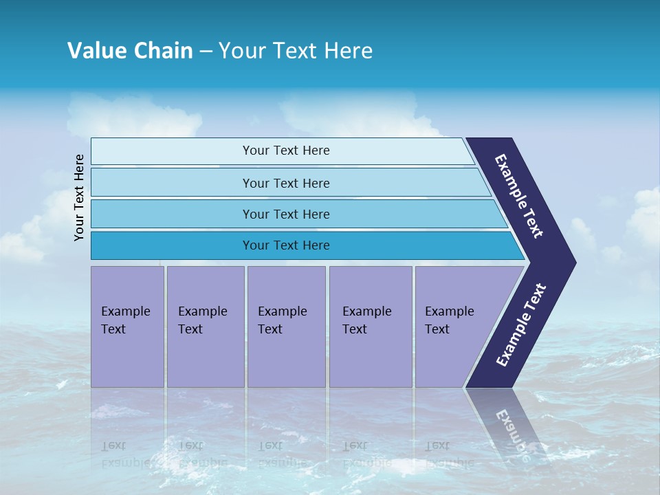 Vacation Rays Wave PowerPoint Template