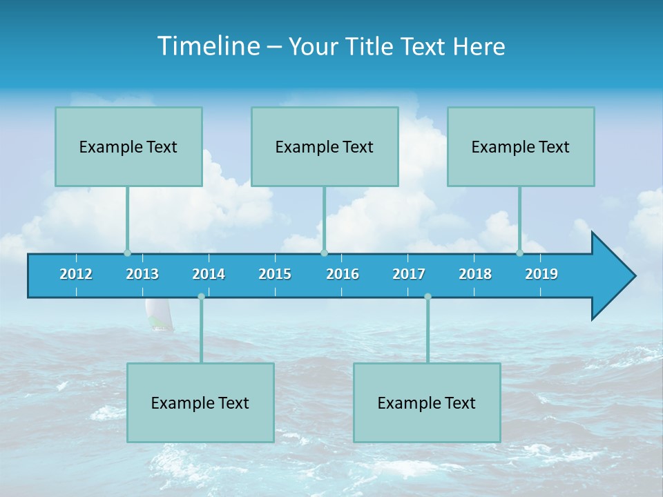 Vacation Rays Wave PowerPoint Template