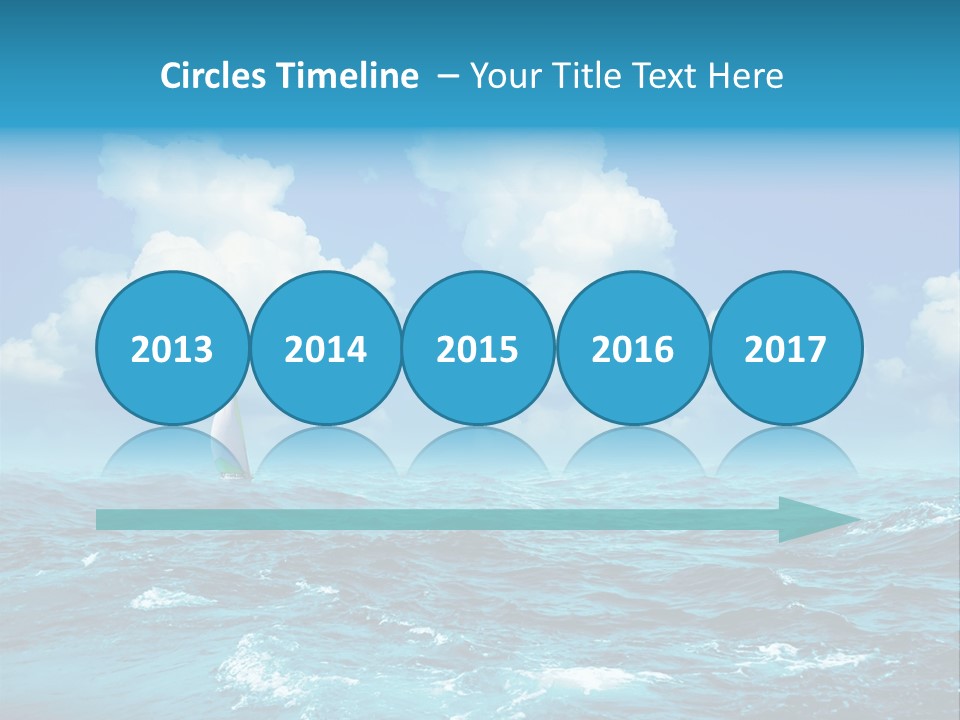 Vacation Rays Wave PowerPoint Template
