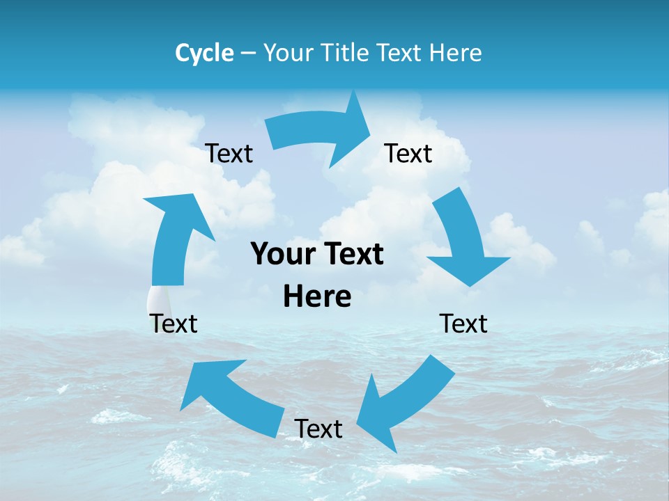 Vacation Rays Wave PowerPoint Template