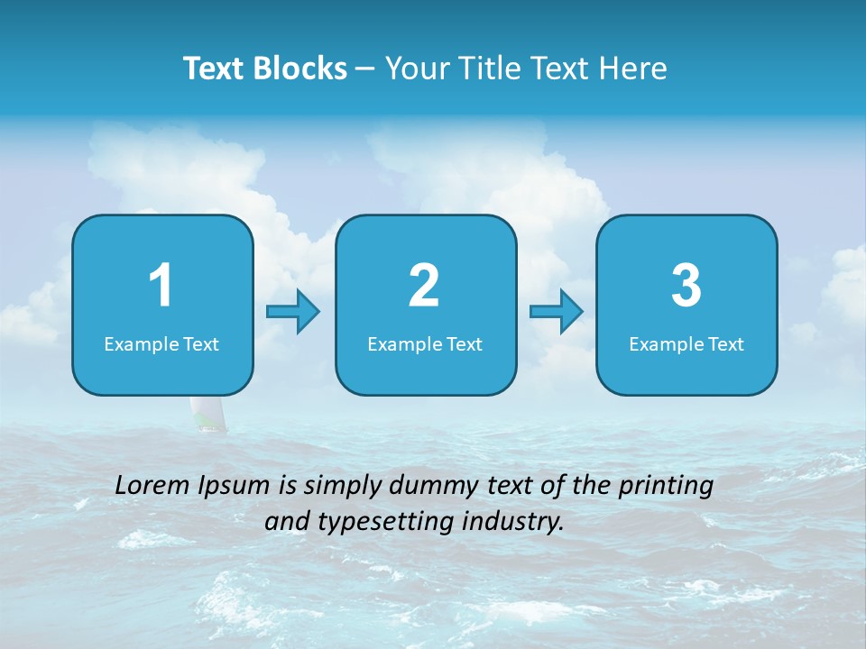 Vacation Rays Wave PowerPoint Template