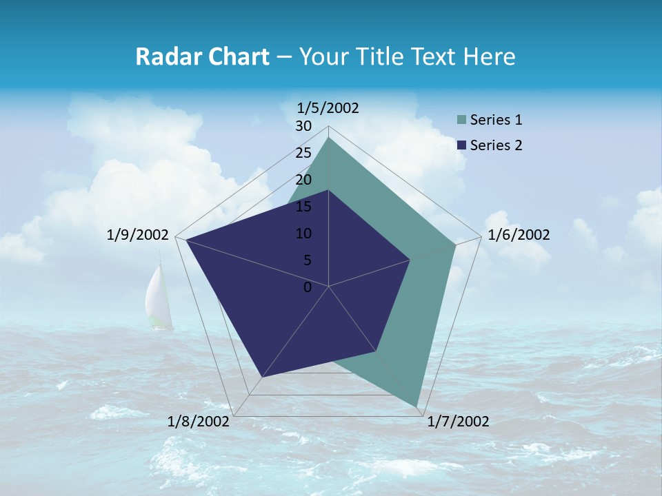 Vacation Rays Wave PowerPoint Template