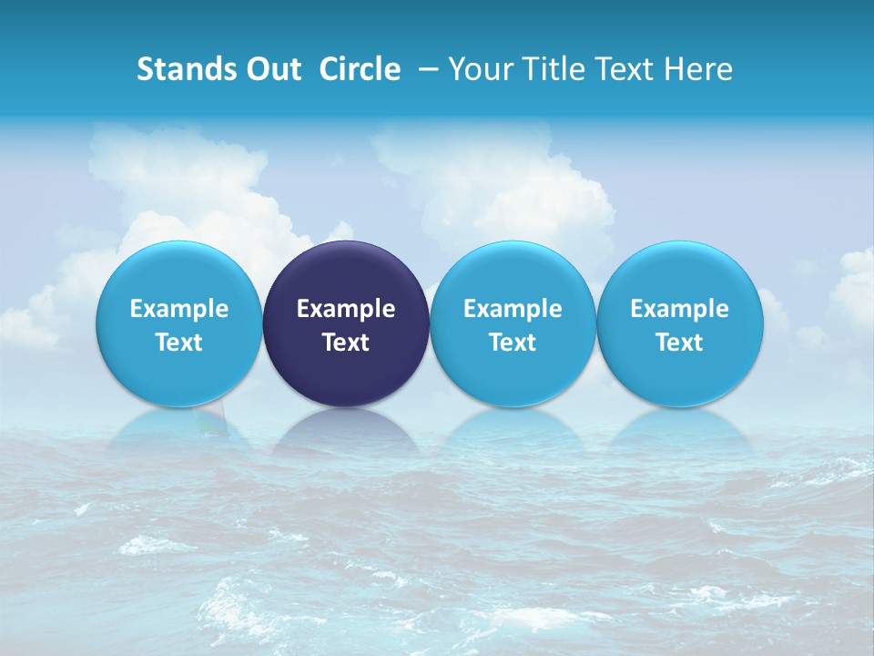 Vacation Rays Wave PowerPoint Template